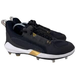 Under Armour Harper 6 Low ST‎ Baseball Cleats Mens US Black Lace Up 3024315-001